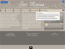 Tablet Screenshot of chez-marius.com